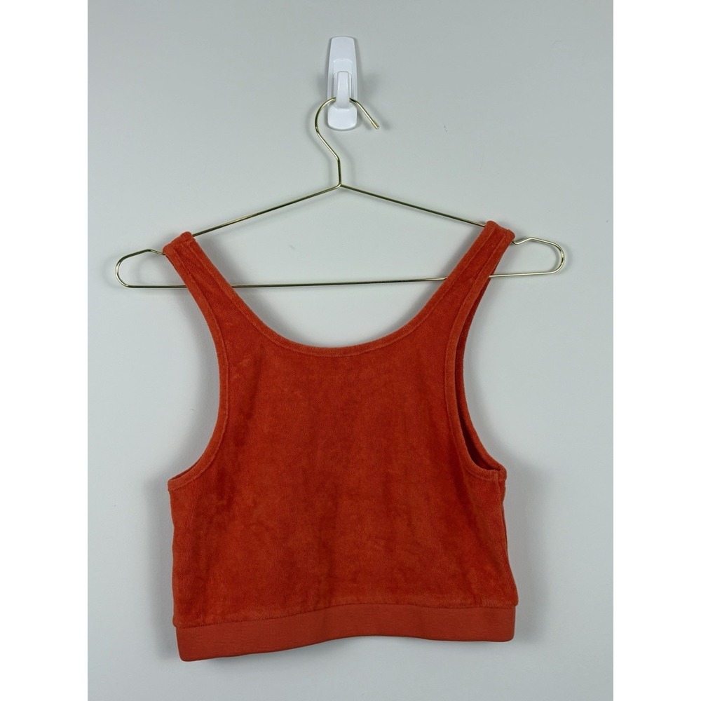 KULE The Terry Selena Lightweight Cropped Tank Coral SZ L - Picture 6 of 6
